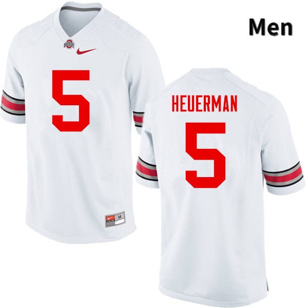 Ohio State Buckeyes Jeff Heuerman Men's #5 White Game Stitched College Football Jersey